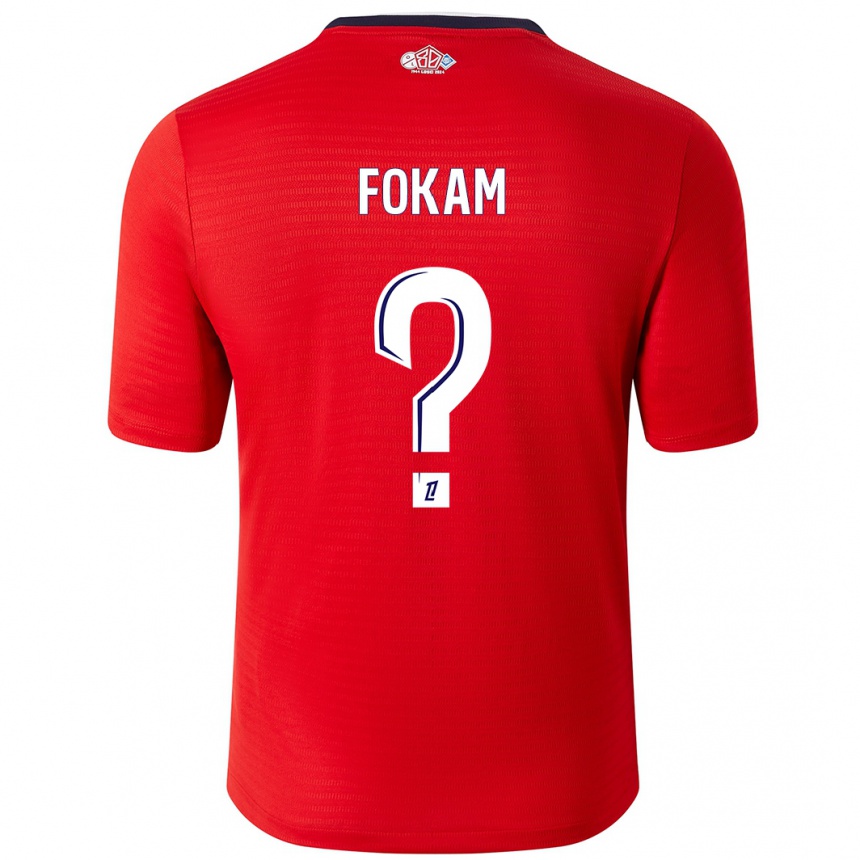 Kids Football Ulrich Fokam #0 Red White Home Jersey 2024/25 T-Shirt