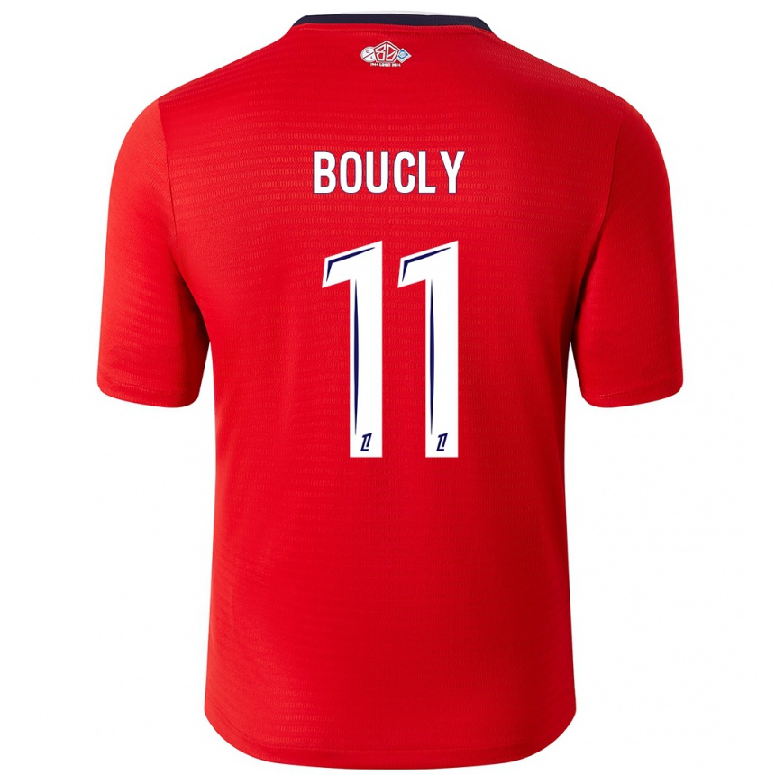 Kids Football Maïté Boucly #11 Red White Home Jersey 2024/25 T-Shirt