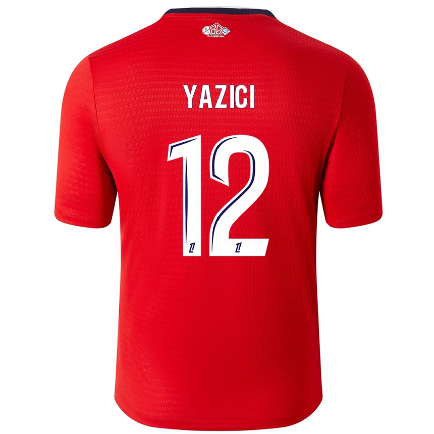 Kids Football Yusuf Yazici #12 Red White Home Jersey 2024/25 T-Shirt