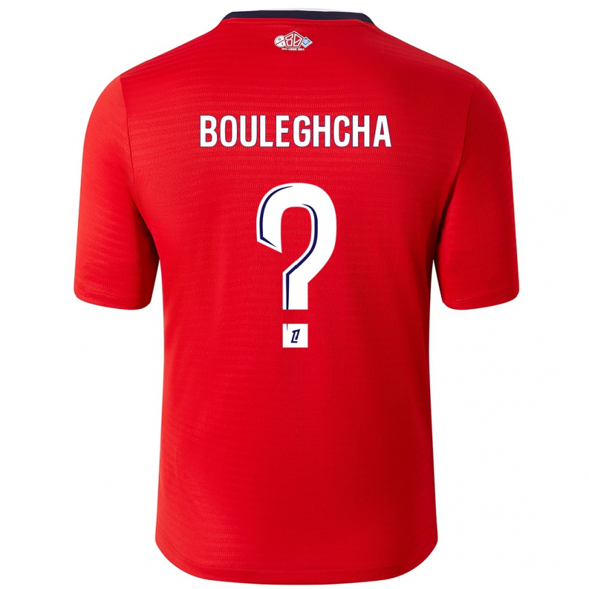 Kids Football Ismail Bouleghcha #0 Red White Home Jersey 2024/25 T-Shirt