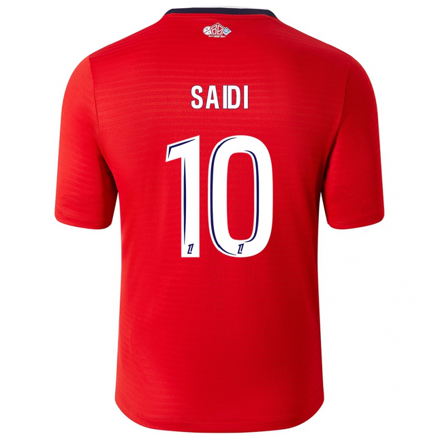 Kids Football Rachel Saidi #10 Red White Home Jersey 2024/25 T-Shirt