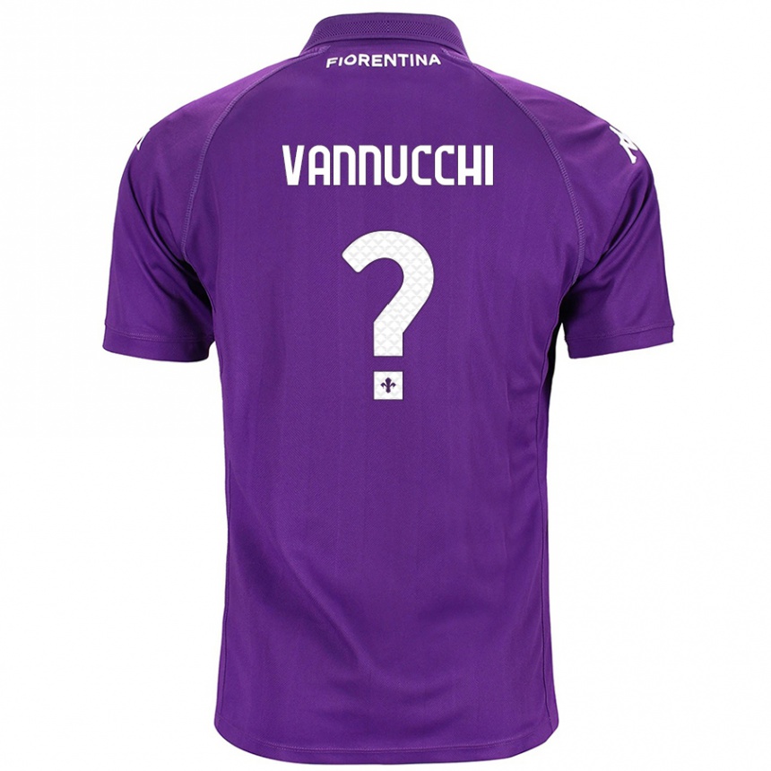 Kids Football Tommaso Vannucchi #0 Purple Home Jersey 2024/25 T-Shirt