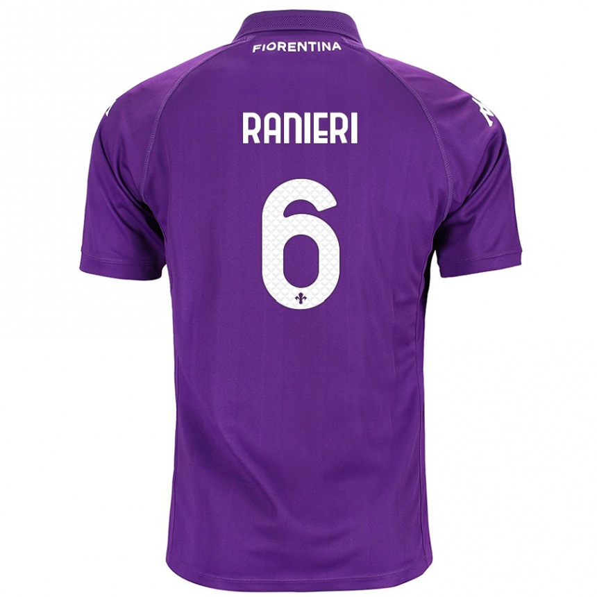 Kids Football Luca Ranieri #6 Purple Home Jersey 2024/25 T-Shirt