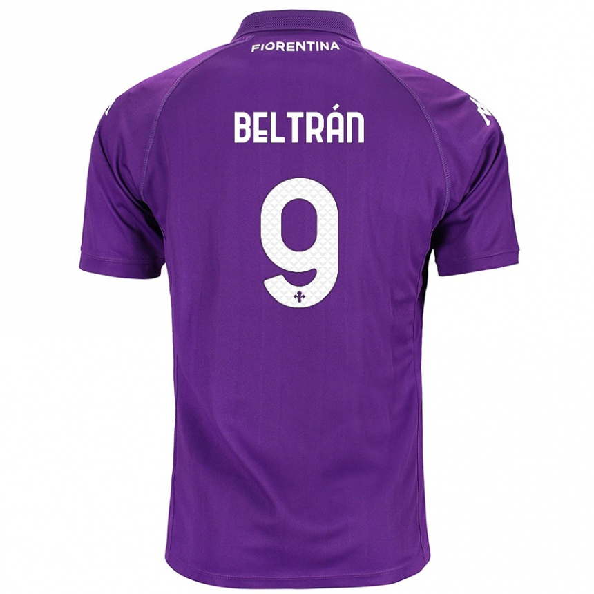 Kids Football Lucas Beltrán #9 Purple Home Jersey 2024/25 T-Shirt