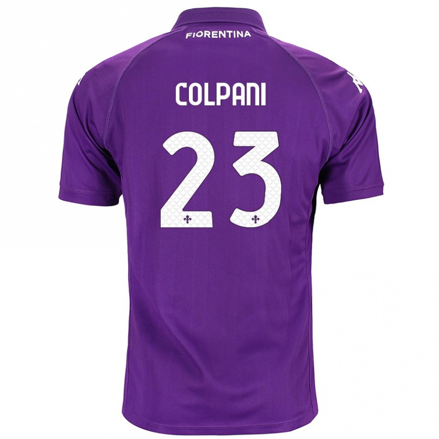 Kids Football Andrea Colpani #23 Purple Home Jersey 2024/25 T-Shirt