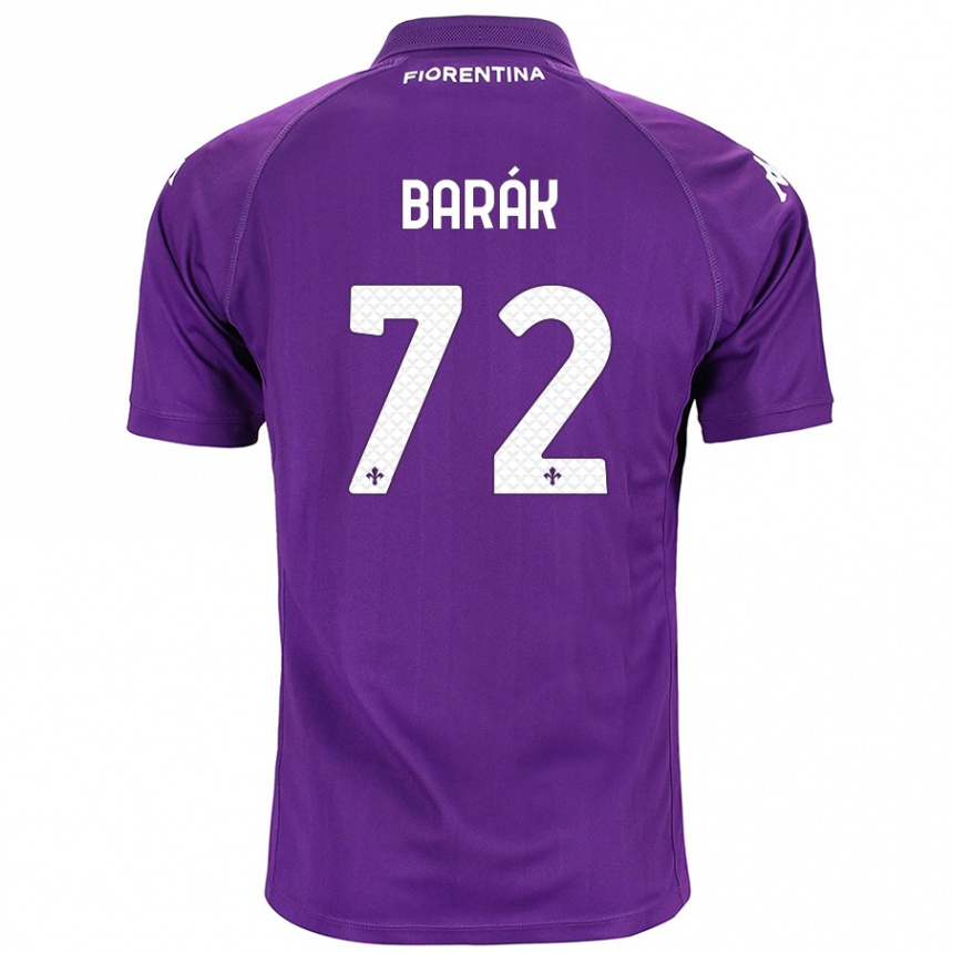 Kids Football Antonin Barak #72 Purple Home Jersey 2024/25 T-Shirt