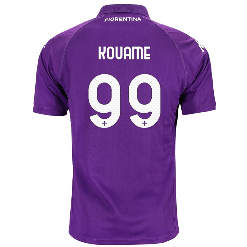 Kids Football Christian Kouamé #99 Purple Home Jersey 2024/25 T-Shirt