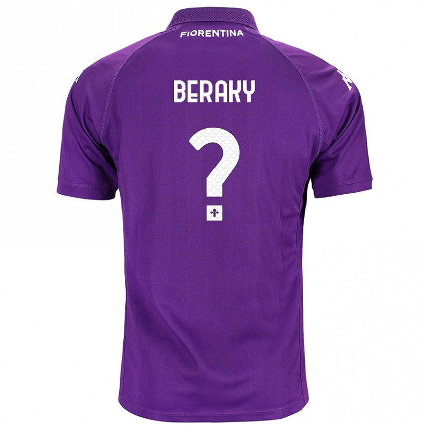 Kids Football Mussie Beraky #0 Purple Home Jersey 2024/25 T-Shirt