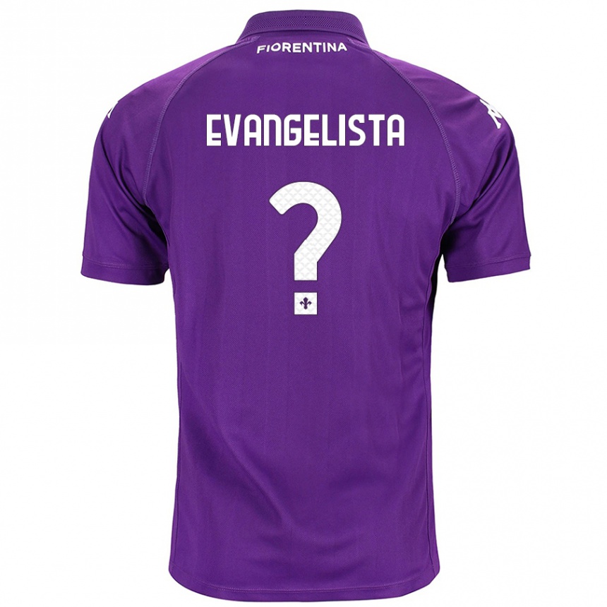 Kids Football Carlo Evangelista #0 Purple Home Jersey 2024/25 T-Shirt