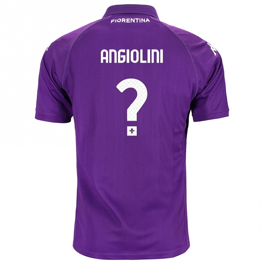 Kids Football Gianmarco Angiolini #0 Purple Home Jersey 2024/25 T-Shirt