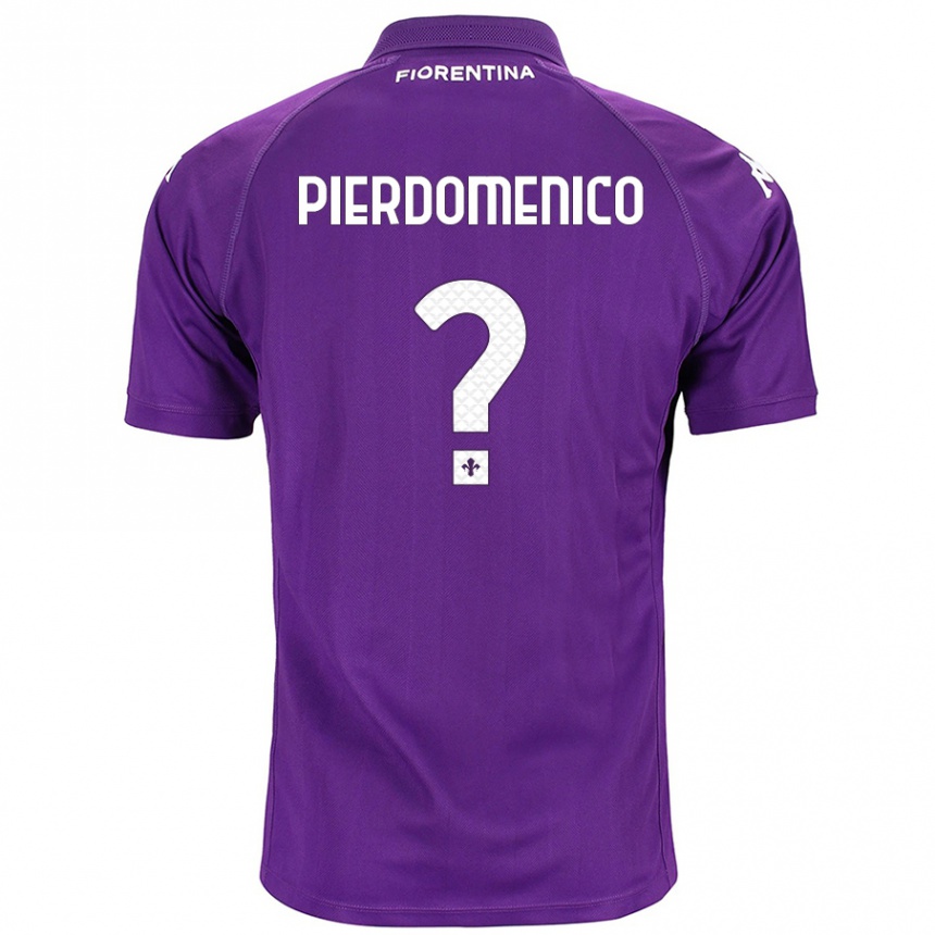 Kids Football Jacopo Di Pierdomenico #0 Purple Home Jersey 2024/25 T-Shirt