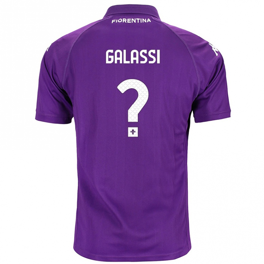 Kids Football Andrea Galassi #0 Purple Home Jersey 2024/25 T-Shirt