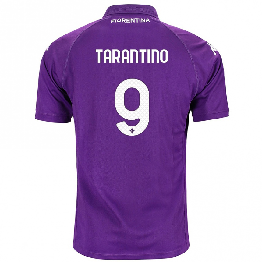 Kids Football Jacopo Tarantino #9 Purple Home Jersey 2024/25 T-Shirt