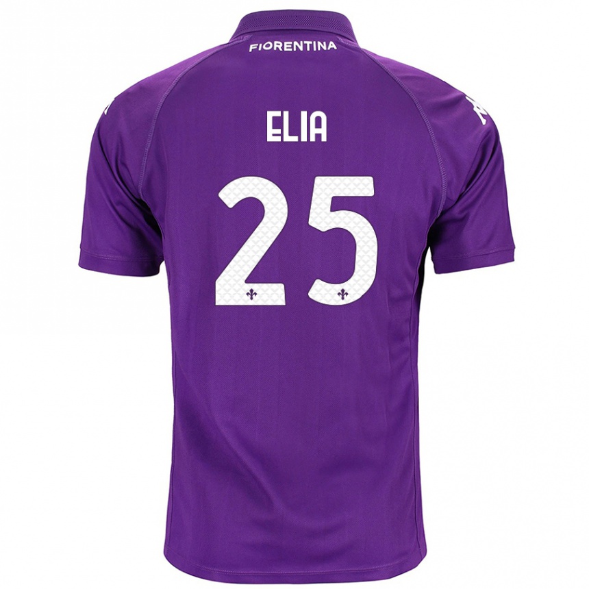 Kids Football Mirko Elia #25 Purple Home Jersey 2024/25 T-Shirt