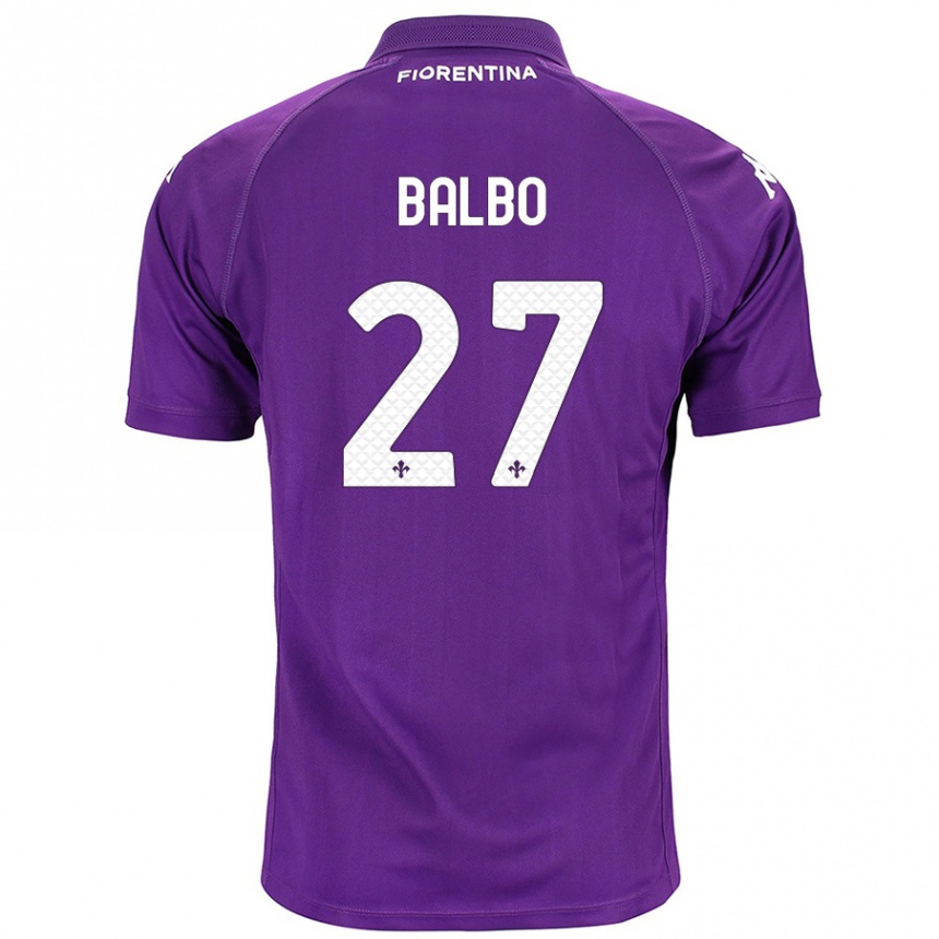 Kids Football Luis Balbo #27 Purple Home Jersey 2024/25 T-Shirt