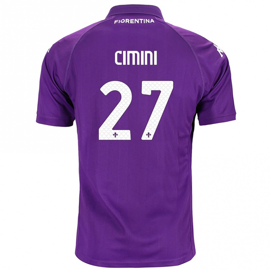 Kids Football Linda Tucceri Cimini #27 Purple Home Jersey 2024/25 T-Shirt