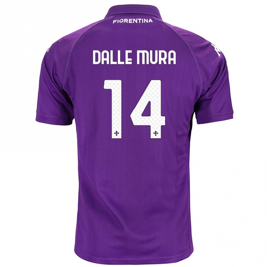 Kids Football Christian Dalle Mura #14 Purple Home Jersey 2024/25 T-Shirt