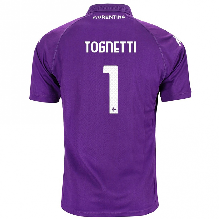 Kids Football Laerte Tognetti #1 Purple Home Jersey 2024/25 T-Shirt