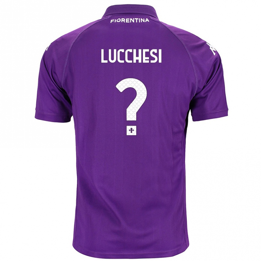 Kids Football Andrea Lucchesi #0 Purple Home Jersey 2024/25 T-Shirt