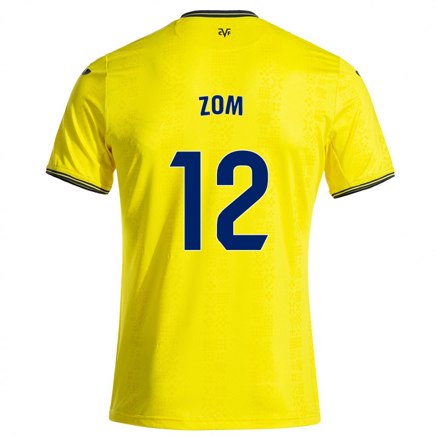 Kids Football Ludo Zom #12 Yellow Black Home Jersey 2024/25 T-Shirt