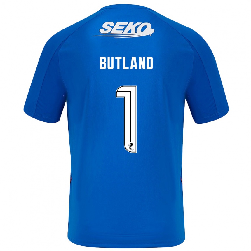 Kids Football Jack Butland #1 Dark Blue Home Jersey 2024/25 T-Shirt