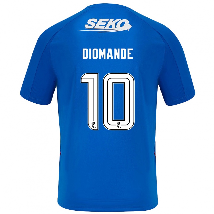 Kids Football Mohamed Diomandé #10 Dark Blue Home Jersey 2024/25 T-Shirt