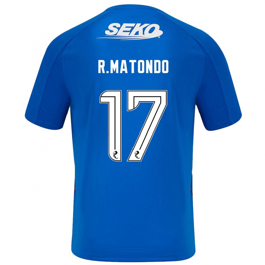 Kids Football Rabbi Matondo #17 Dark Blue Home Jersey 2024/25 T-Shirt