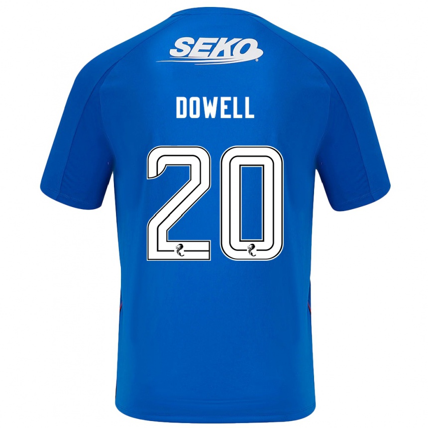 Kids Football Kieran Dowell #20 Dark Blue Home Jersey 2024/25 T-Shirt