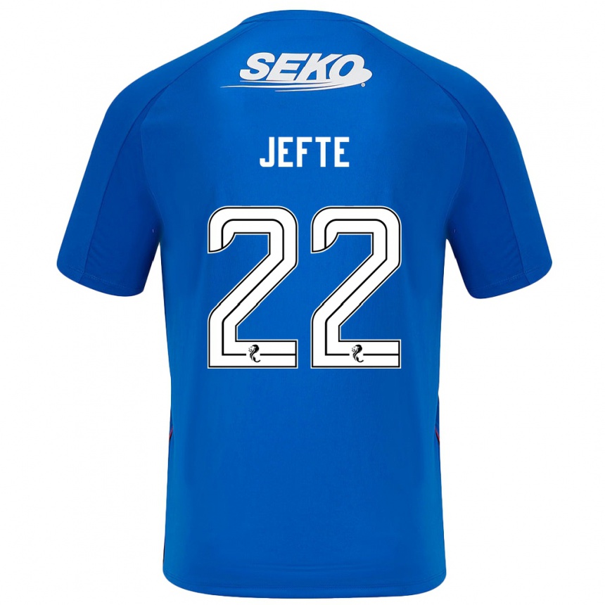 Kids Football Jefté #22 Dark Blue Home Jersey 2024/25 T-Shirt