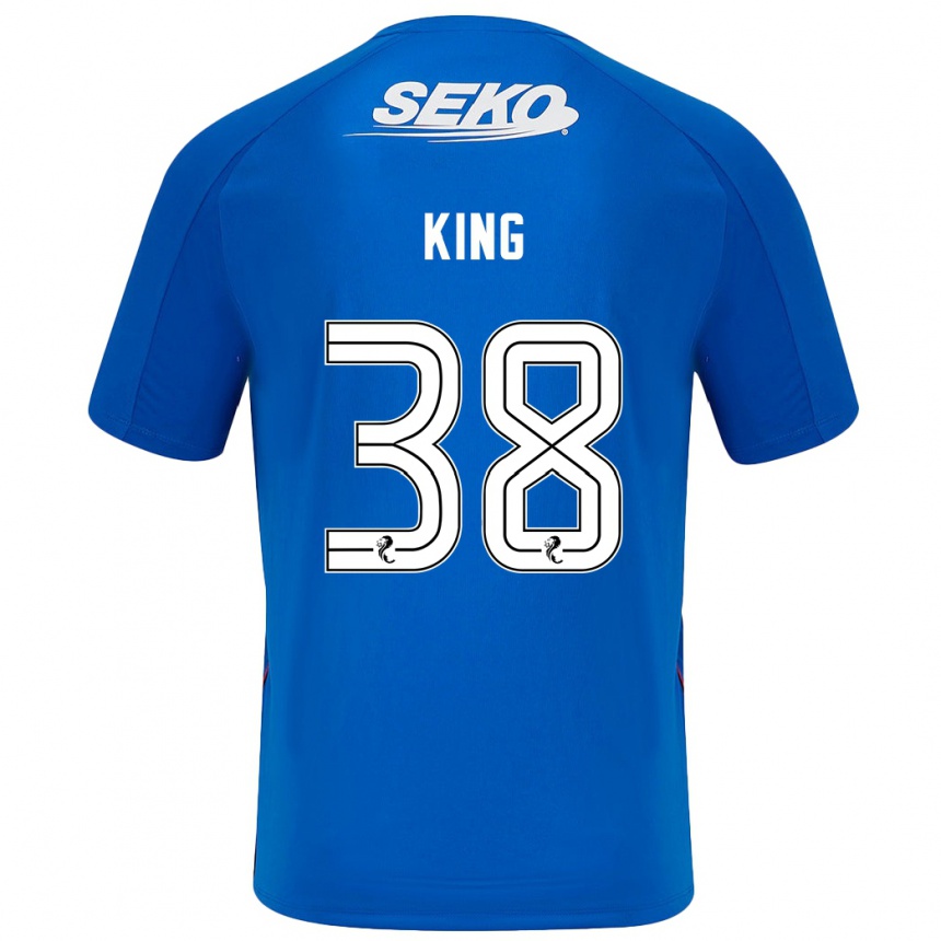 Kids Football Leon King #38 Dark Blue Home Jersey 2024/25 T-Shirt