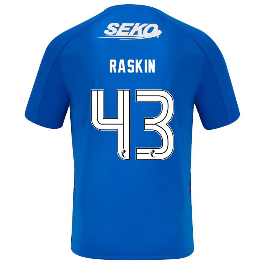 Kids Football Nicolas Raskin #43 Dark Blue Home Jersey 2024/25 T-Shirt