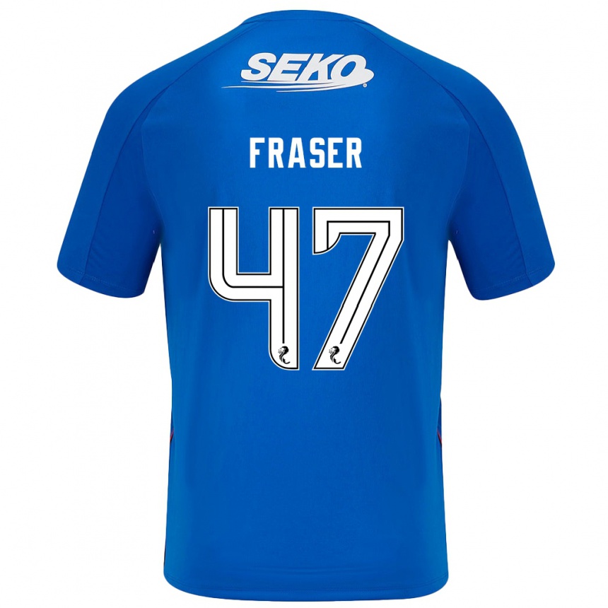 Kids Football Robbie Fraser #47 Dark Blue Home Jersey 2024/25 T-Shirt