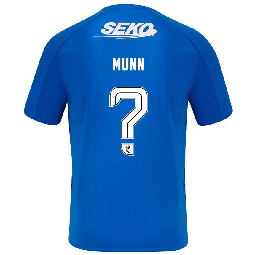 Kids Football Mason Munn #0 Dark Blue Home Jersey 2024/25 T-Shirt