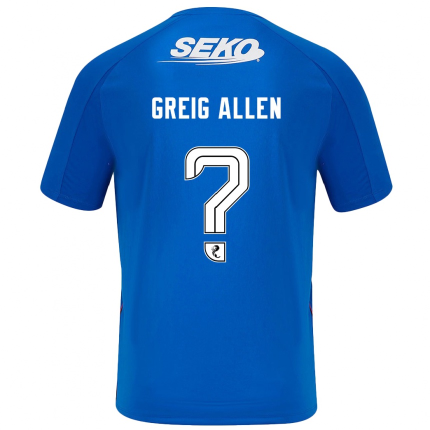 Kids Football Greig Allen #0 Dark Blue Home Jersey 2024/25 T-Shirt