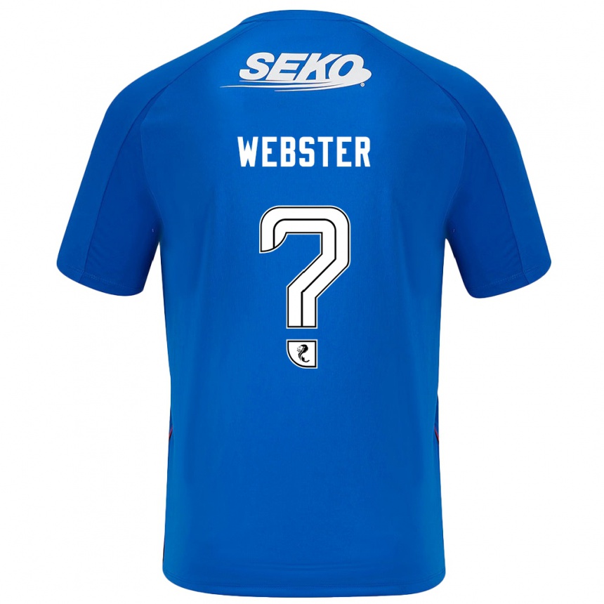 Kids Football Kristian Webster #0 Dark Blue Home Jersey 2024/25 T-Shirt