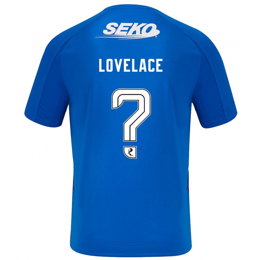 Kids Football Zak Lovelace #0 Dark Blue Home Jersey 2024/25 T-Shirt