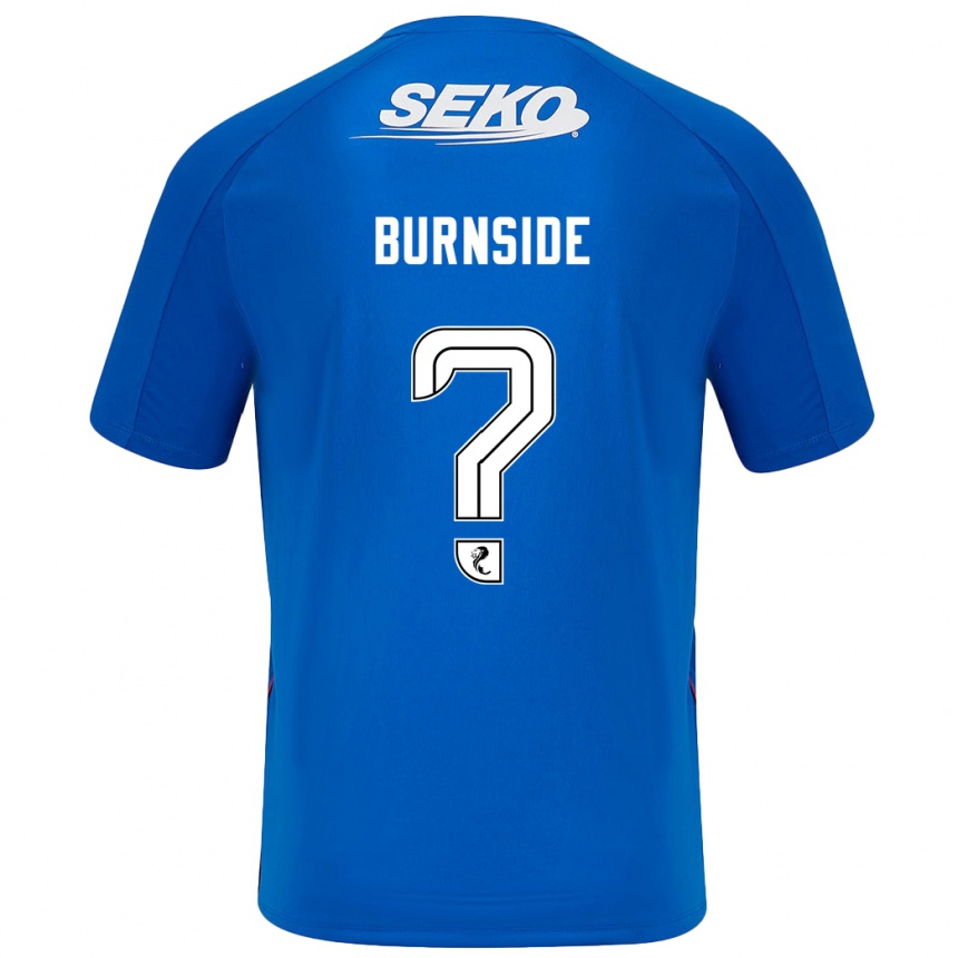 Kids Football Callum Burnside #0 Dark Blue Home Jersey 2024/25 T-Shirt