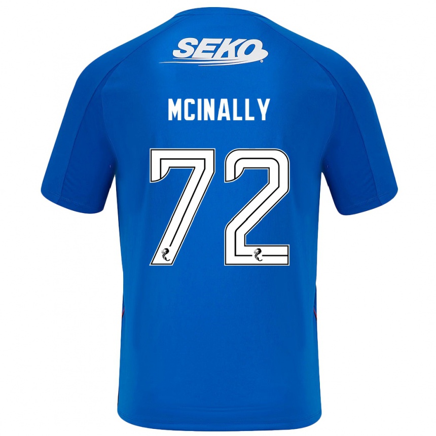 Kids Football Darren Mcinally #72 Dark Blue Home Jersey 2024/25 T-Shirt