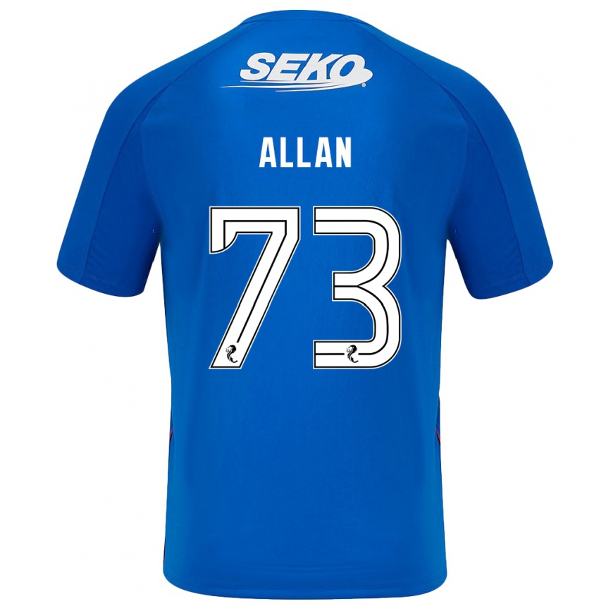 Kids Football Connor Allan #73 Dark Blue Home Jersey 2024/25 T-Shirt