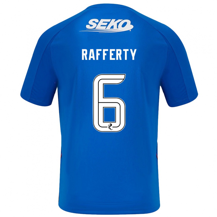 Kids Football Laura Rafferty #6 Dark Blue Home Jersey 2024/25 T-Shirt