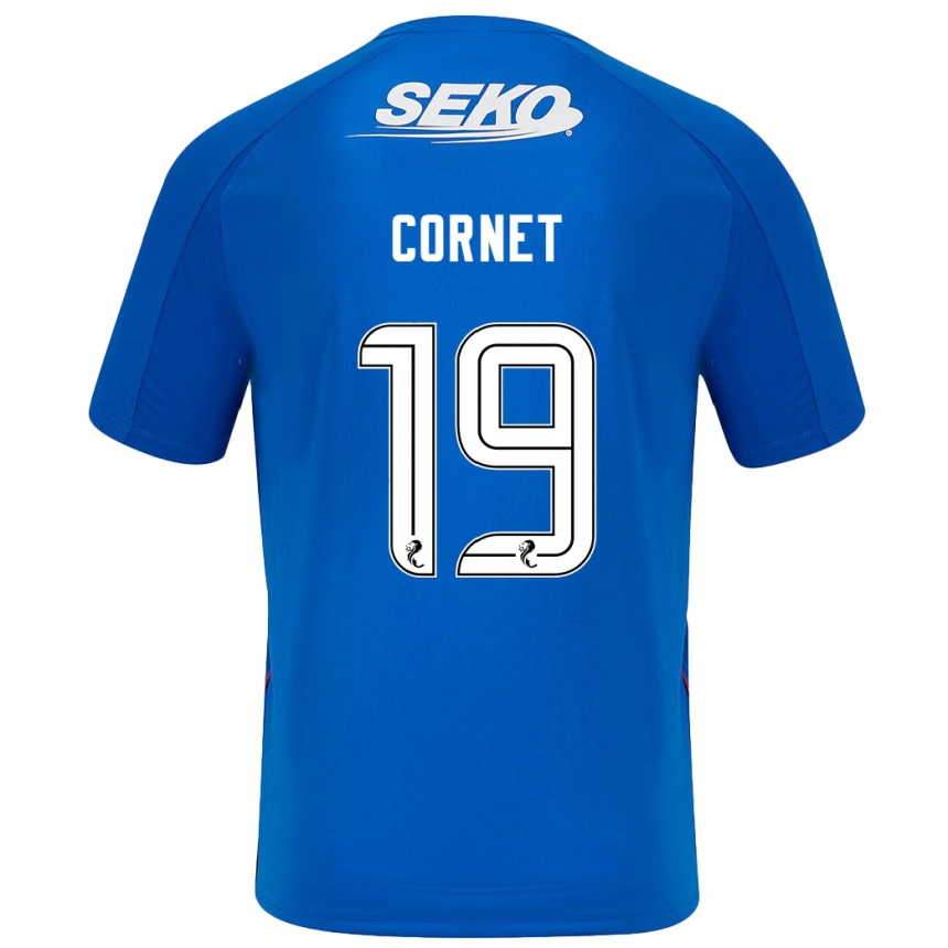 Kids Football Chelsea Cornet #19 Dark Blue Home Jersey 2024/25 T-Shirt