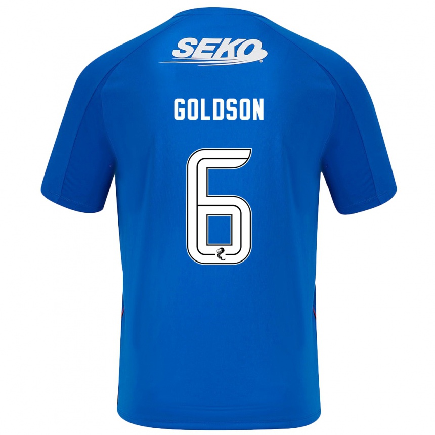 Kids Football Connor Goldson #6 Dark Blue Home Jersey 2024/25 T-Shirt