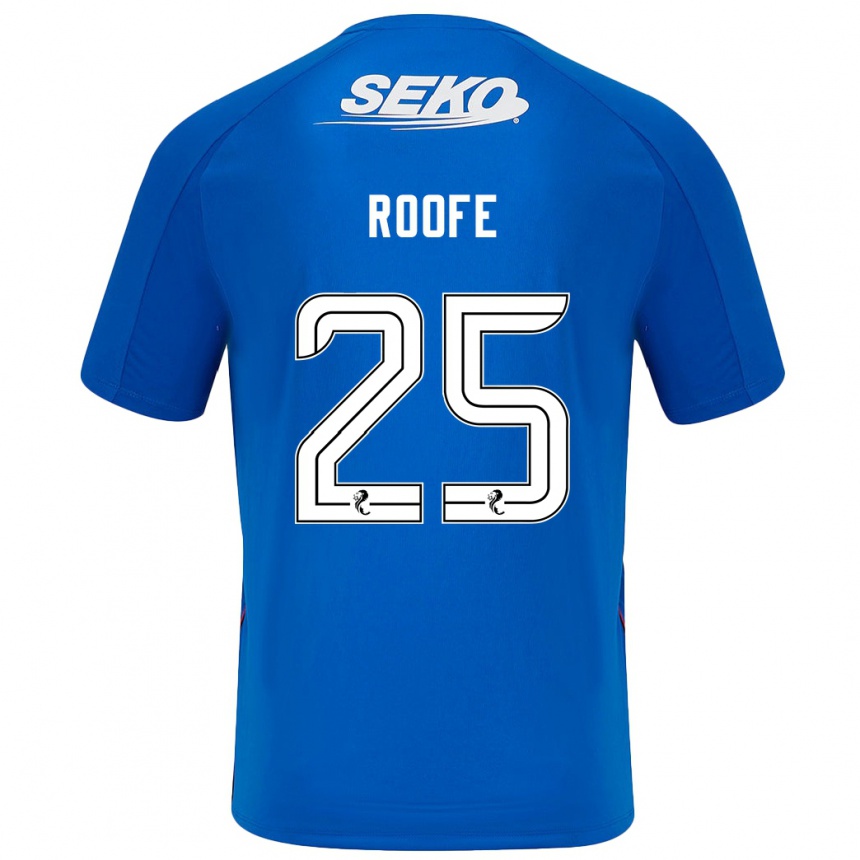 Kids Football Kemar Roofe #25 Dark Blue Home Jersey 2024/25 T-Shirt