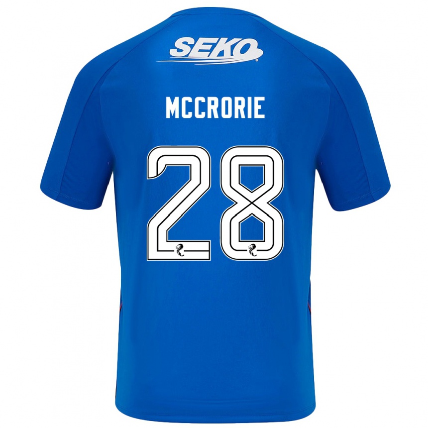 Kids Football Robby Mccrorie #28 Dark Blue Home Jersey 2024/25 T-Shirt