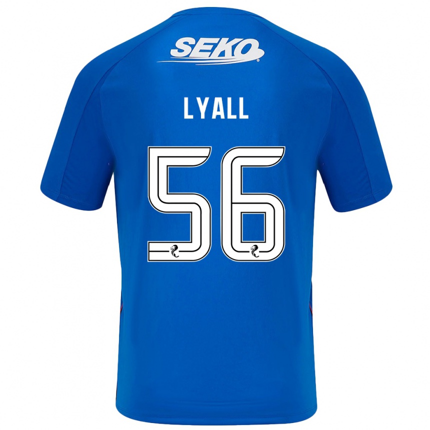 Kids Football Arron Lyall #56 Dark Blue Home Jersey 2024/25 T-Shirt