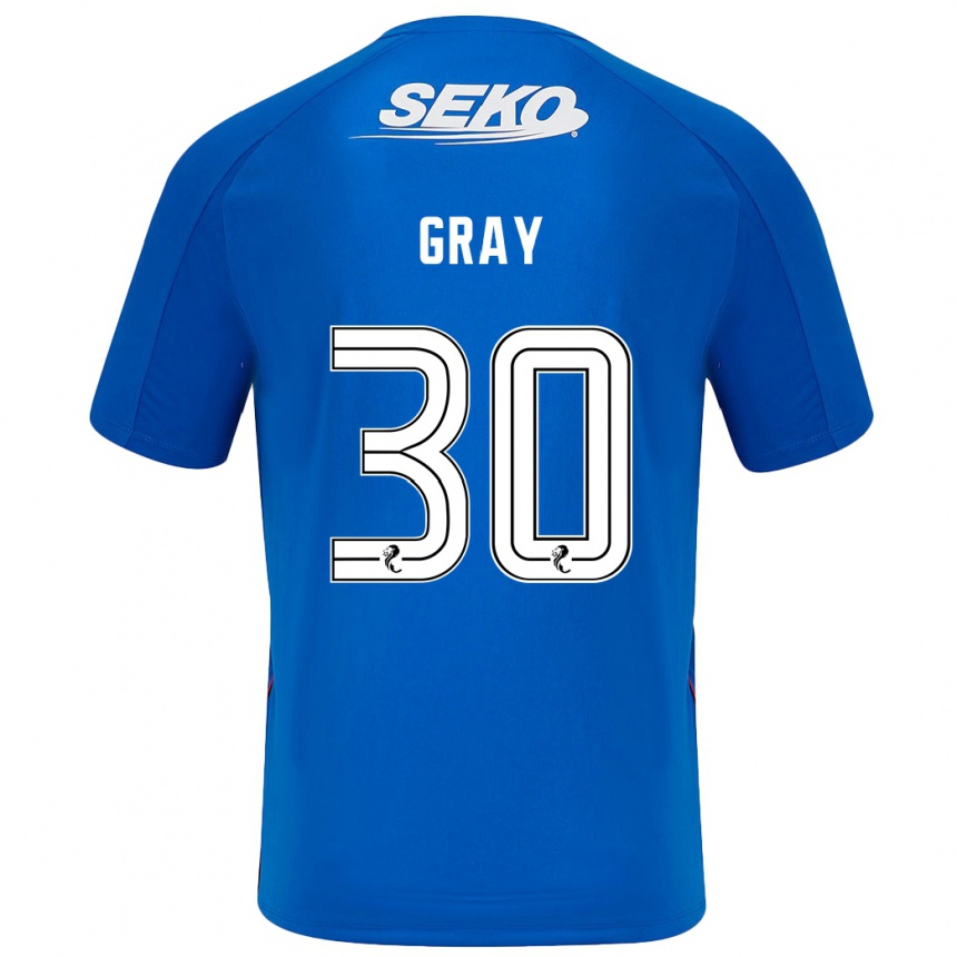 Kids Football Georgia Gray #30 Dark Blue Home Jersey 2024/25 T-Shirt