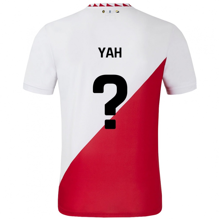 Kids Football Gibson Yah #0 White Red Home Jersey 2024/25 T-Shirt