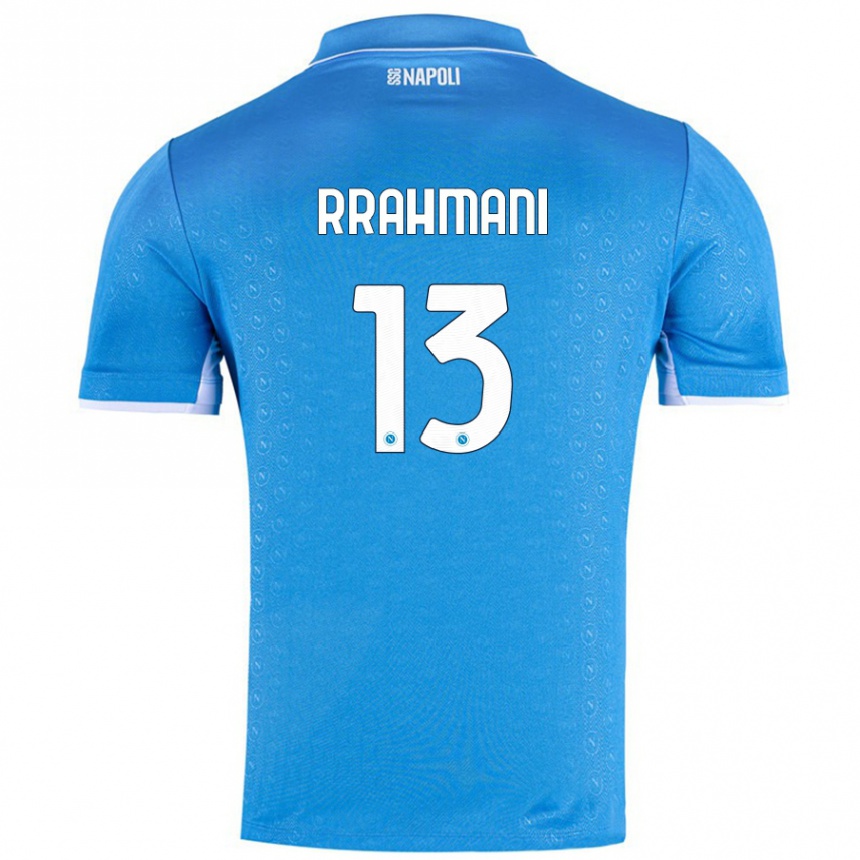 Kids Football Amir Rrahmani #13 Sky Blue Home Jersey 2024/25 T-Shirt