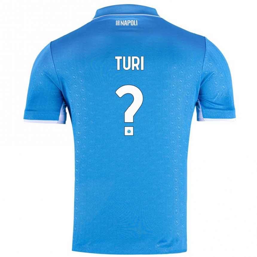 Kids Football Claudio Turi #0 Sky Blue Home Jersey 2024/25 T-Shirt