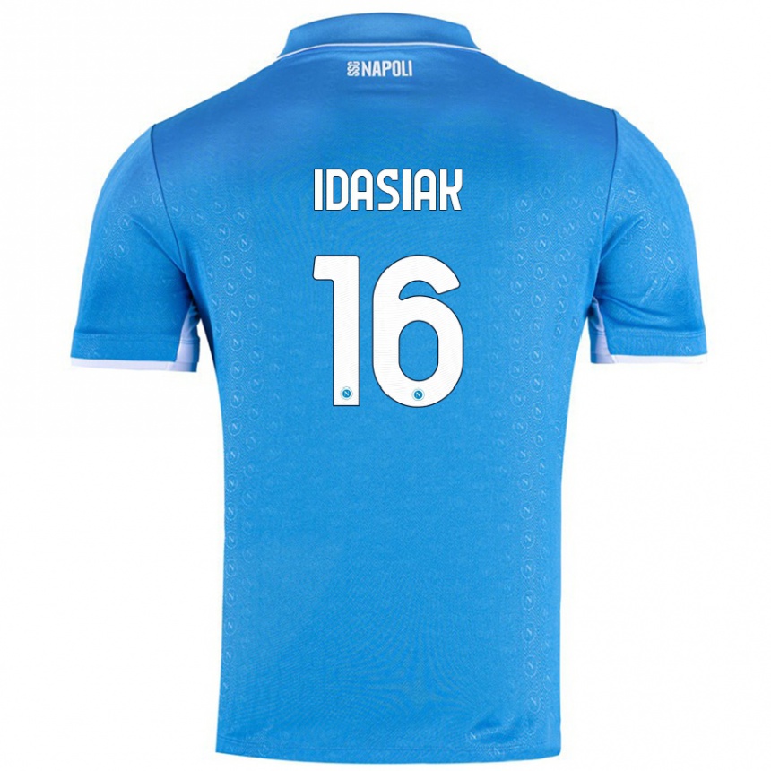 Kids Football Hubert Idasiak #16 Sky Blue Home Jersey 2024/25 T-Shirt